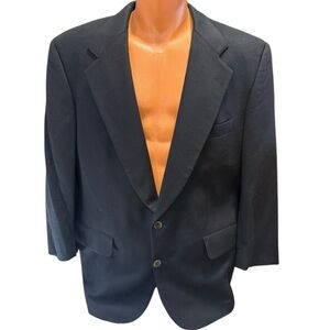 Loro Piana Nordstrom Cashmere Sport Coat Blazer Mens 43 100% Cashmere Black
